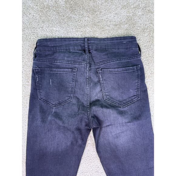 Gap Legging Jeans Women's Black Size 2 26 Distressed Denim Stretch Skinny E339 - Picture 8 of 13